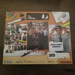 The Office 3-pack 500 piece puzzles + poster
